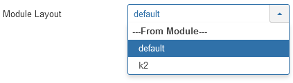 Select the layout